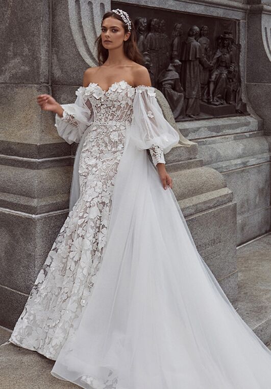 Calla Blanche 124121 Nailah Mermaid and Trumpet Wedding Dress - 6