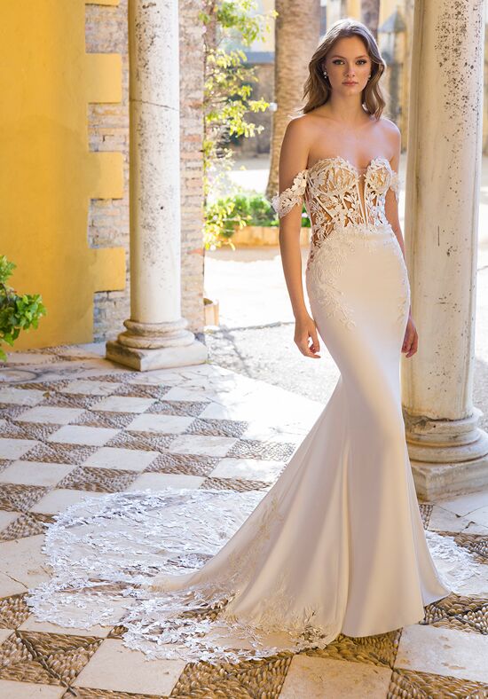 Blue by Enzoani Preston Sheath Wedding Dress - 1
