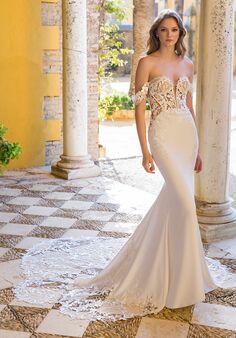 Blue by Enzoani Preston Sheath Wedding Dress