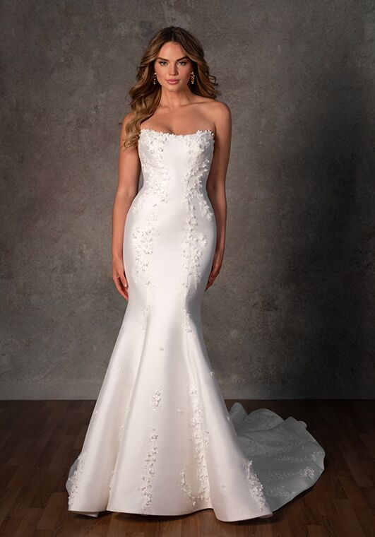 Essense of Australia D4257 Fit-and-Flare Wedding Dress - 4