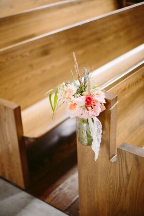 Mason Jar Ceremony Decor