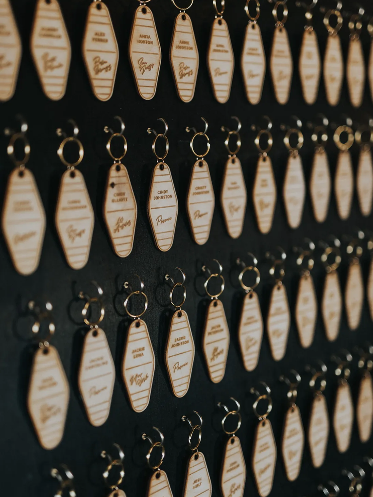 Engraved keychains for your wedding day