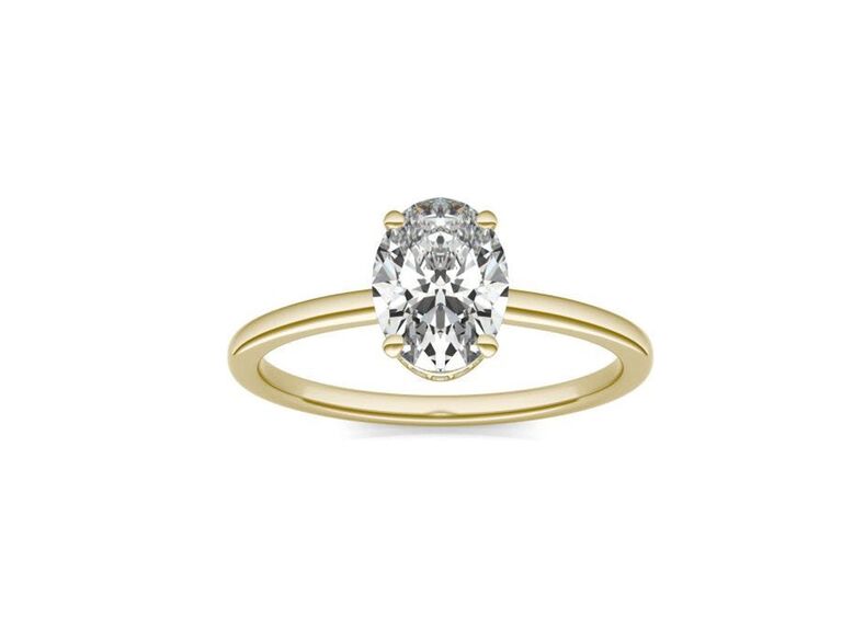 lab grown diamond engagement ring