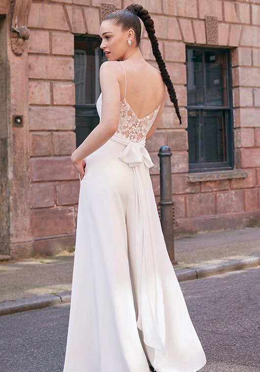 Adore by Justin Alexander Kennedy Jumpsuit Wedding Dress - 4