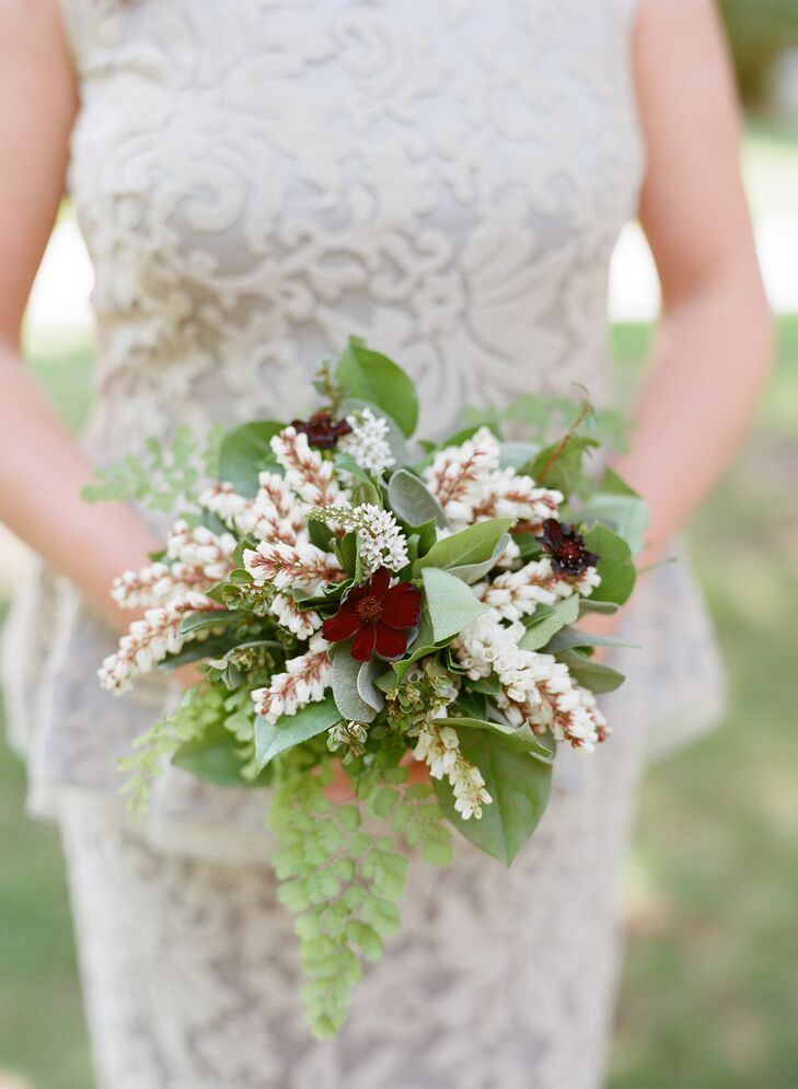 Green and Burgundy Bouquet