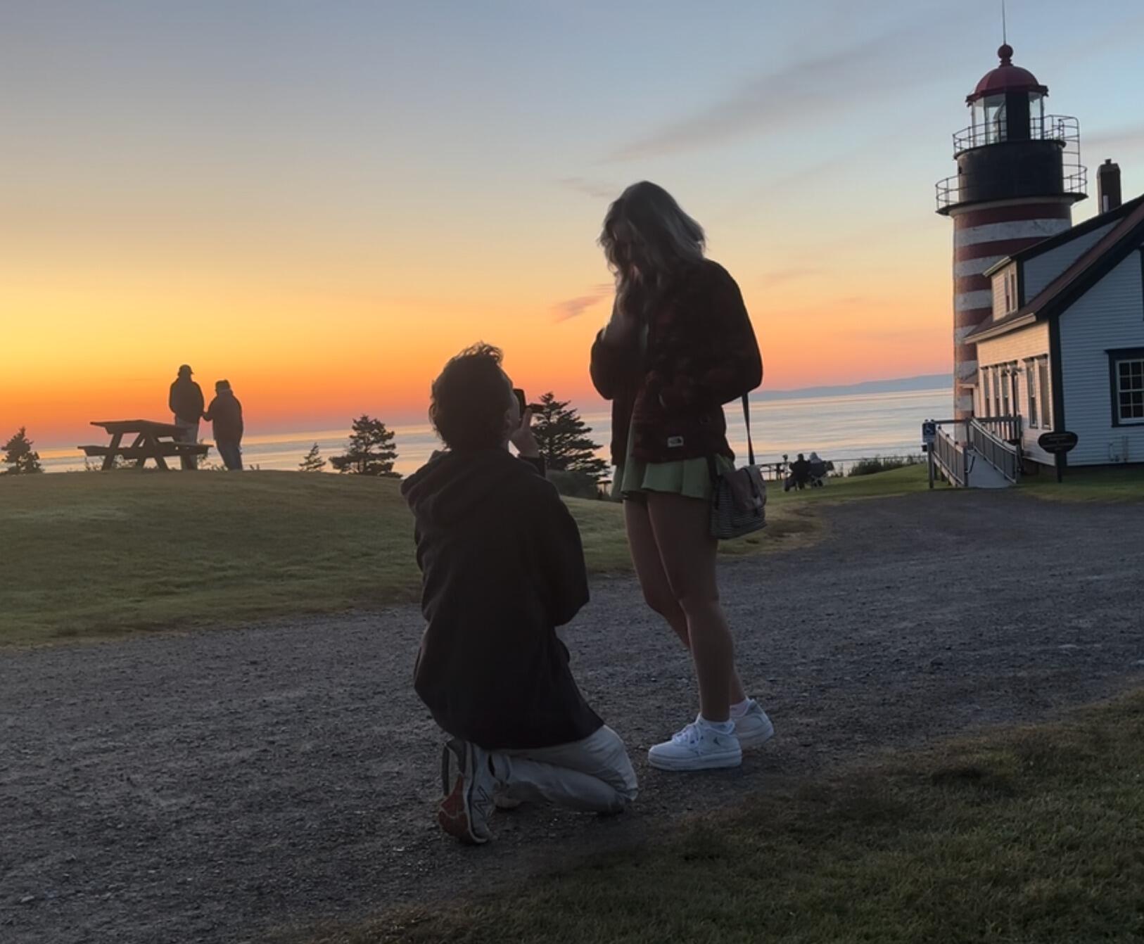 Quoddy Head State Park - Maine. This is the first sunrise that our country sees and is where we got engaged!
