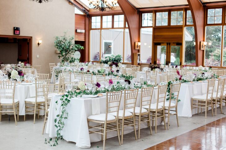 Natural Vine-Covered Reception Tables