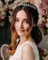 AW Bridal AW BRIDAL Crystal Tiara Crowns for Women - Sparkling Princess Tiara for Bride, Fashion Bridal Headband Hair Accessories for Wedding Birthday Prom Silver Silver Tiara - thumbnail - 6