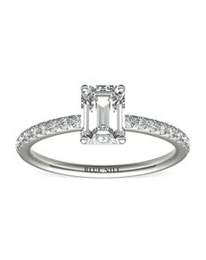 Blue Nile Emerald Cut Engagement Ring