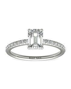 Blue Nile Emerald Cut Engagement Ring