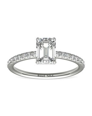 Blue Nile Emerald Cut Engagement Ring