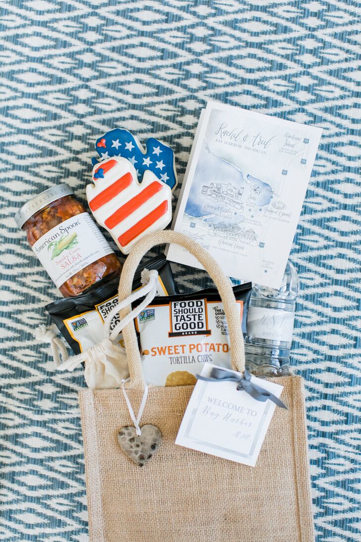 Guest Welcome Bags With Local Northern Michigan Delicacies