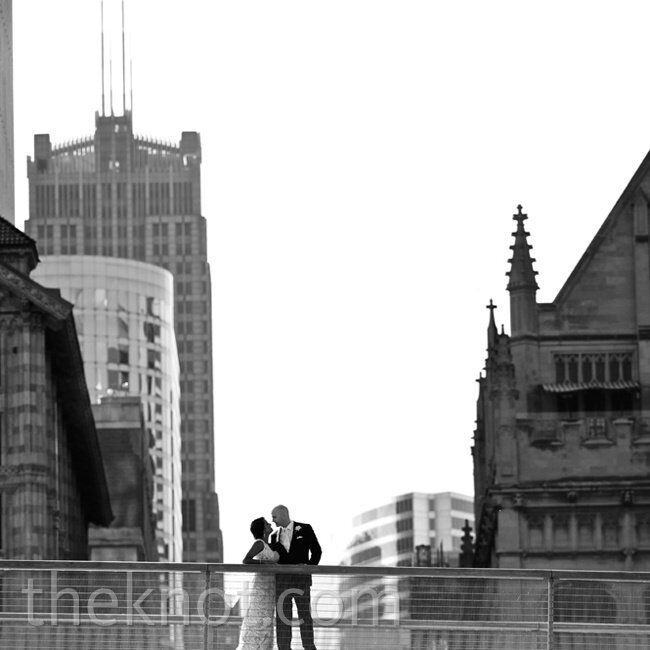 Black and White Couple Shot