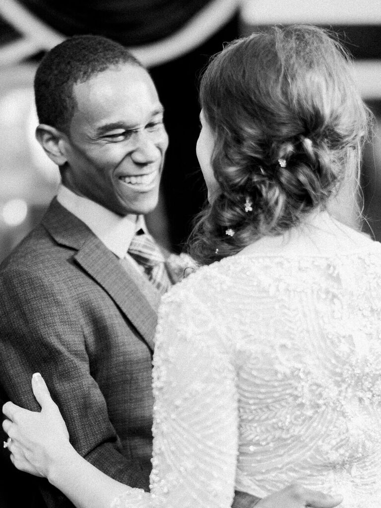 curly wedding hairstyles loose braid with sparkles