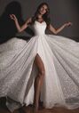 Olivia Bottega Shiny Wedding Dress Bree with a High Front Slit A-Line Wedding Dress - thumbnail - 4