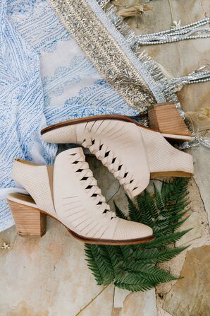 Bohemian Suede Booties with Heel