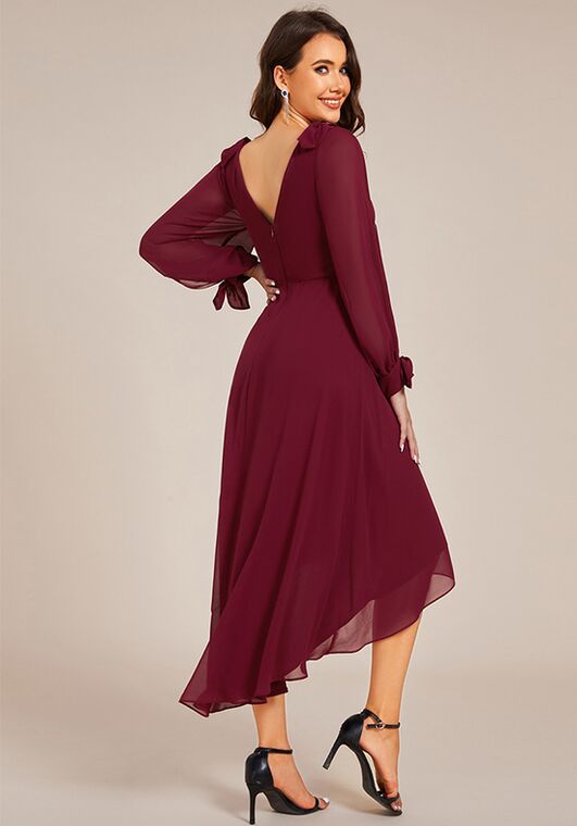 Ever-Pretty ES02269 V-Neck and Plunge Bridesmaid Dress - 2