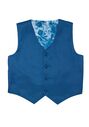 Little Tuxedos "Mason" Kids Cobalt Suit (5-Piece Set) Flower Girl Dress and Ring Bearer Outfit - thumbnail - 5