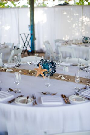 Starfish and Lantern Centerpieces