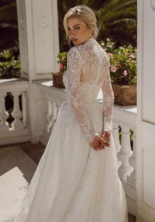 Amalfi Passion collection by Ricca Sposa Susanna 24-030 A-Line Wedding Dress - 3