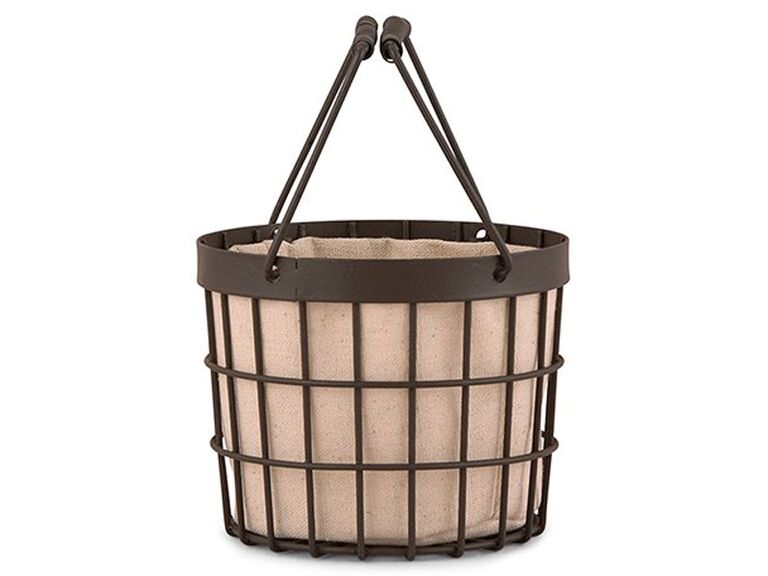 wire flower girl basket