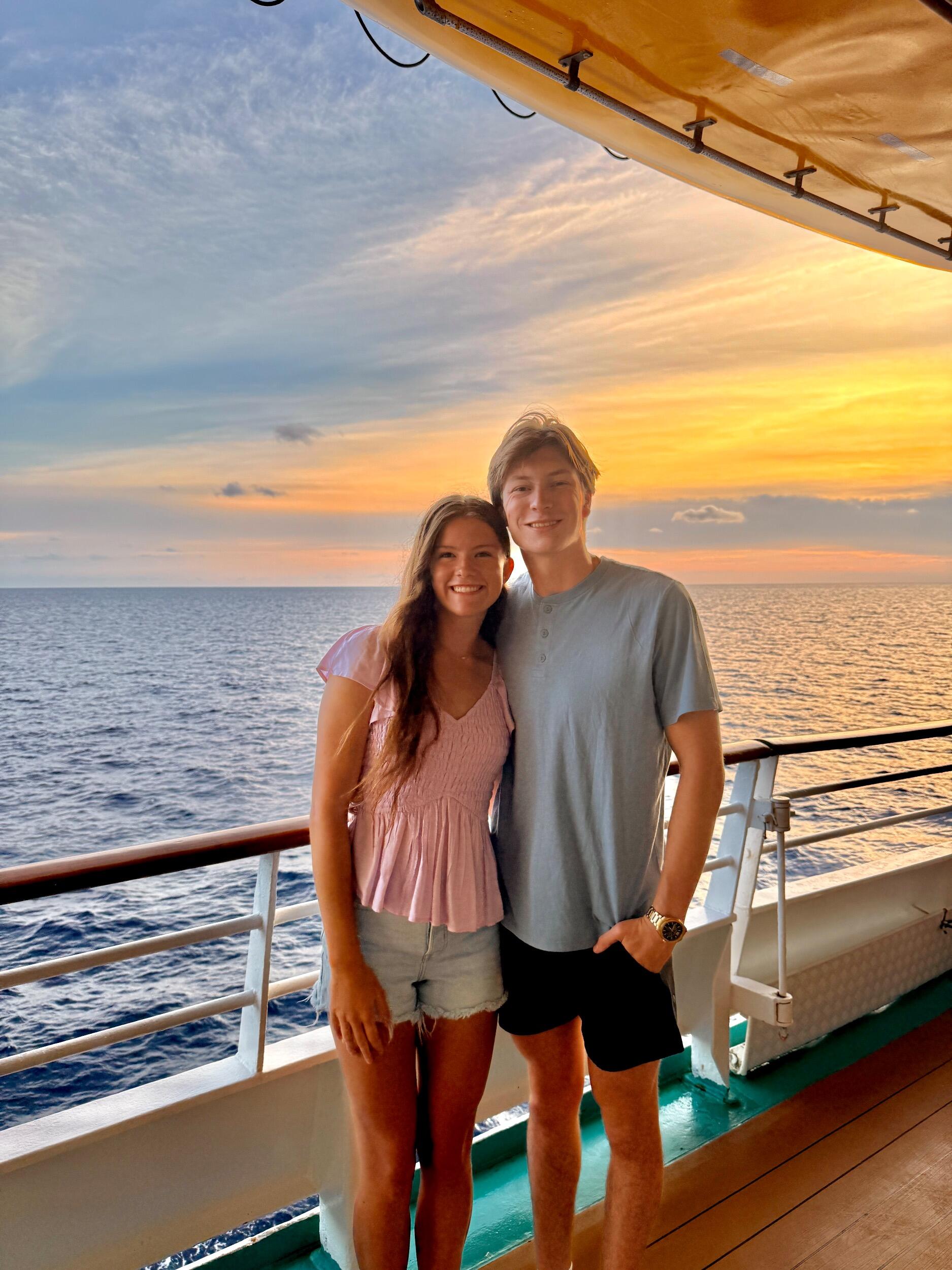 First trip together--Beau's family cruise