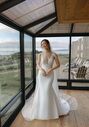 Adore by Justin Alexander Paloma Fit-and-Flare Wedding Dress - thumbnail - 1