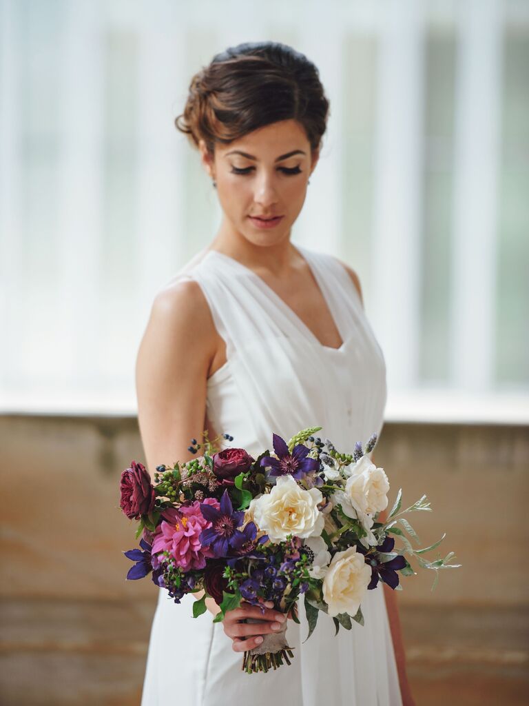 Dark Purple Wedding Flowers