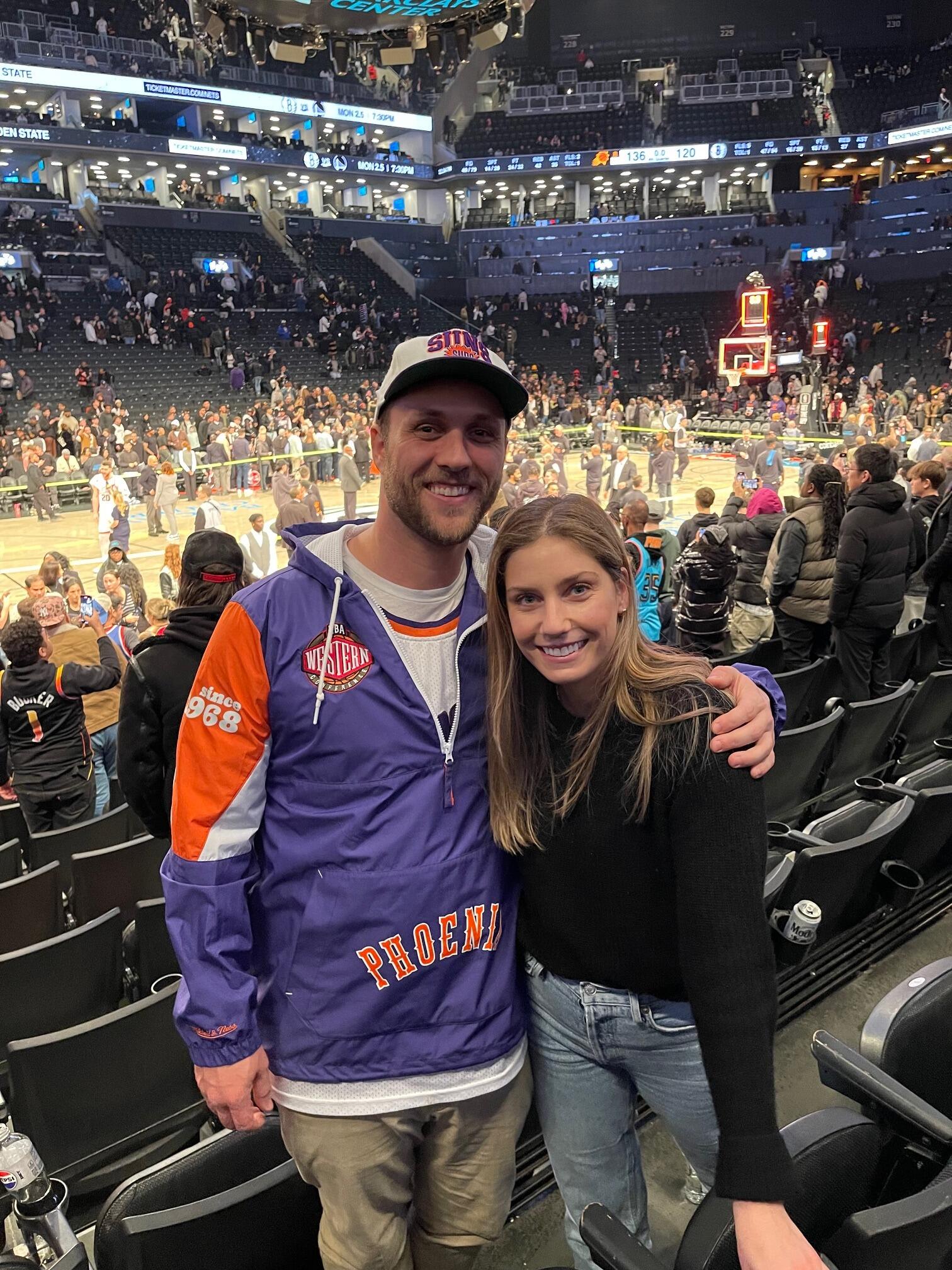 First & last basketball game together once Michaela realized how loud (Dedicated) of a fan Alex is..