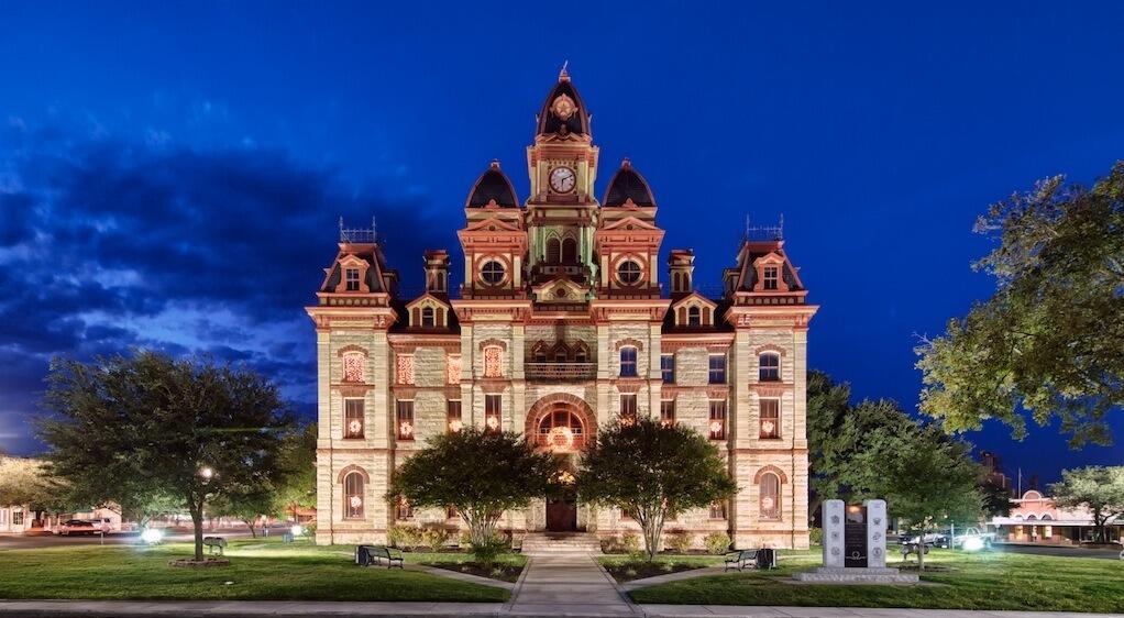Andrea and Josh said "I do" at their civil wedding in the historic Caldwell County Courthouse