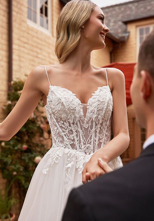 Ladivine CD854W A-Line Wedding Dress - 2