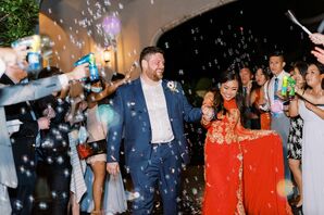 Bubble Grand Exit at Georgia Wedding