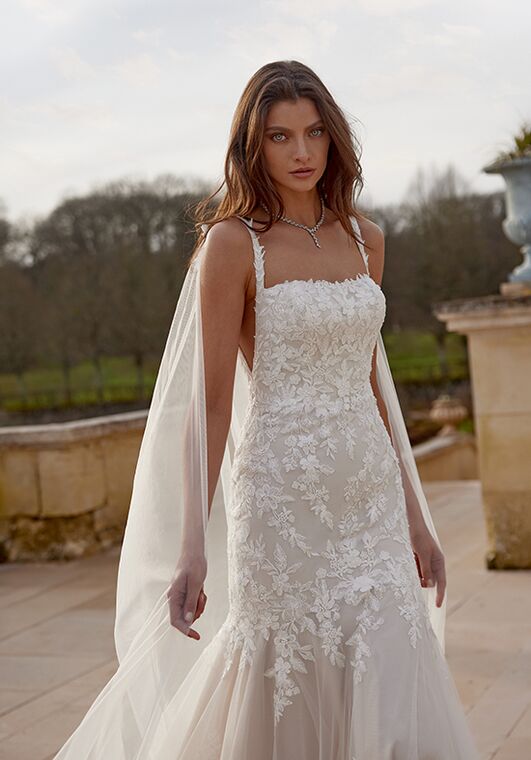 Justin Alexander Jazmin Fit-and-Flare Wedding Dress - 5