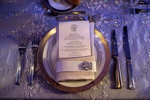 Formal Place Setting With Rhinestone Embellishment