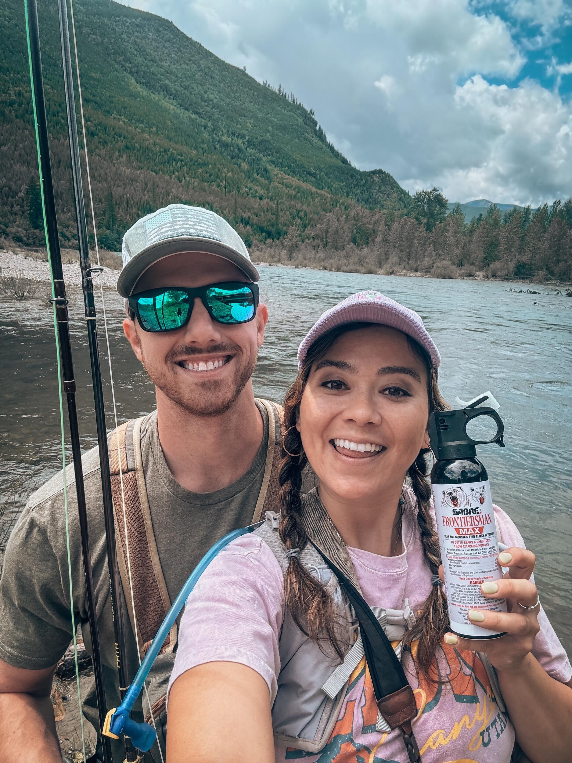 WE SAW A BEAR IN MONTANA & fly fished, of course!!