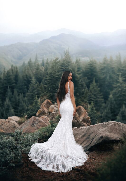 Disney Fairy Tale Weddings Pocahontas - DP425 Sheath Wedding Dress - 7
