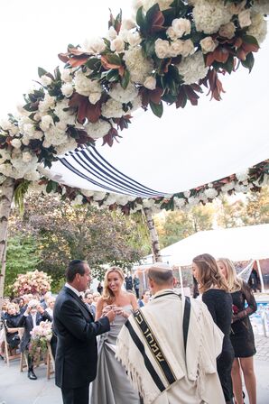 Jewish Bride and Groom Under Chuppah