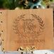 Classic Wooden Guest Book Cover
