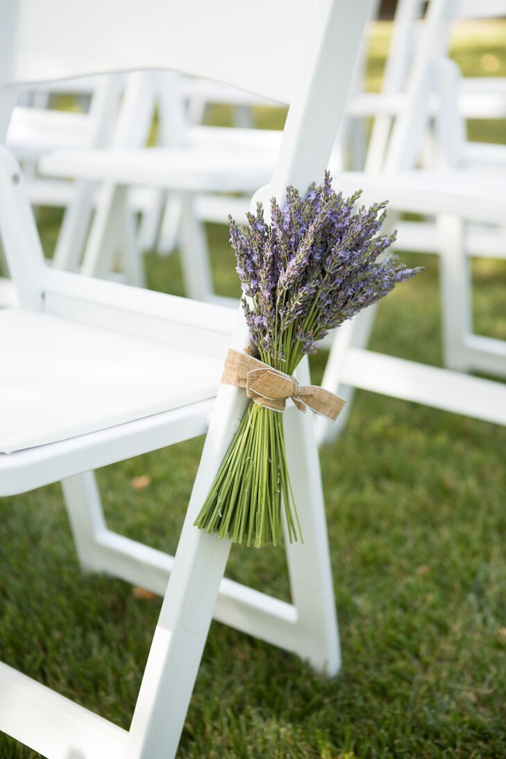 Lavender Bunch Ceremony Aisle Decor