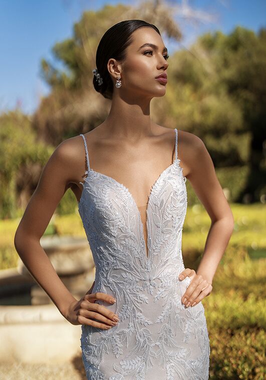 Moonlight Collection J6937 Mermaid and Trumpet Wedding Dress - 3