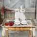 Bohemian White High Heels with Lace Detail