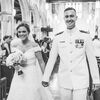 A Blush Military Wedding at Half Moone Cruise and Celebration Center in Norfolk, Virginia