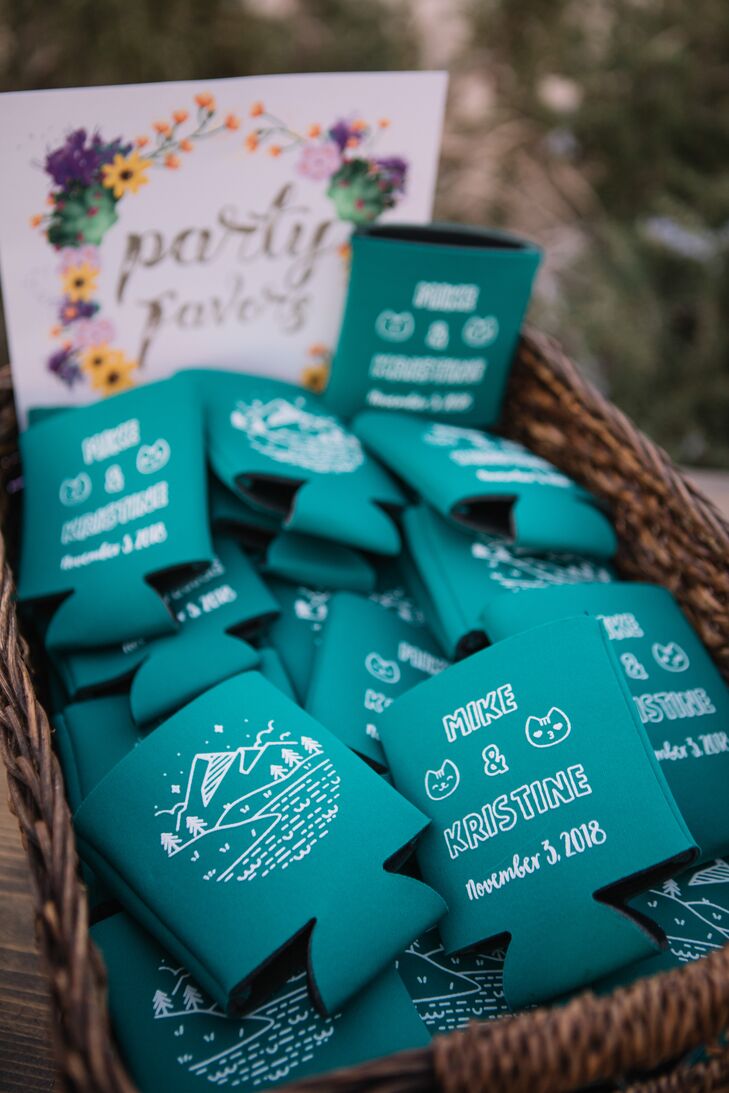 Personalized Koozie Wedding Favors