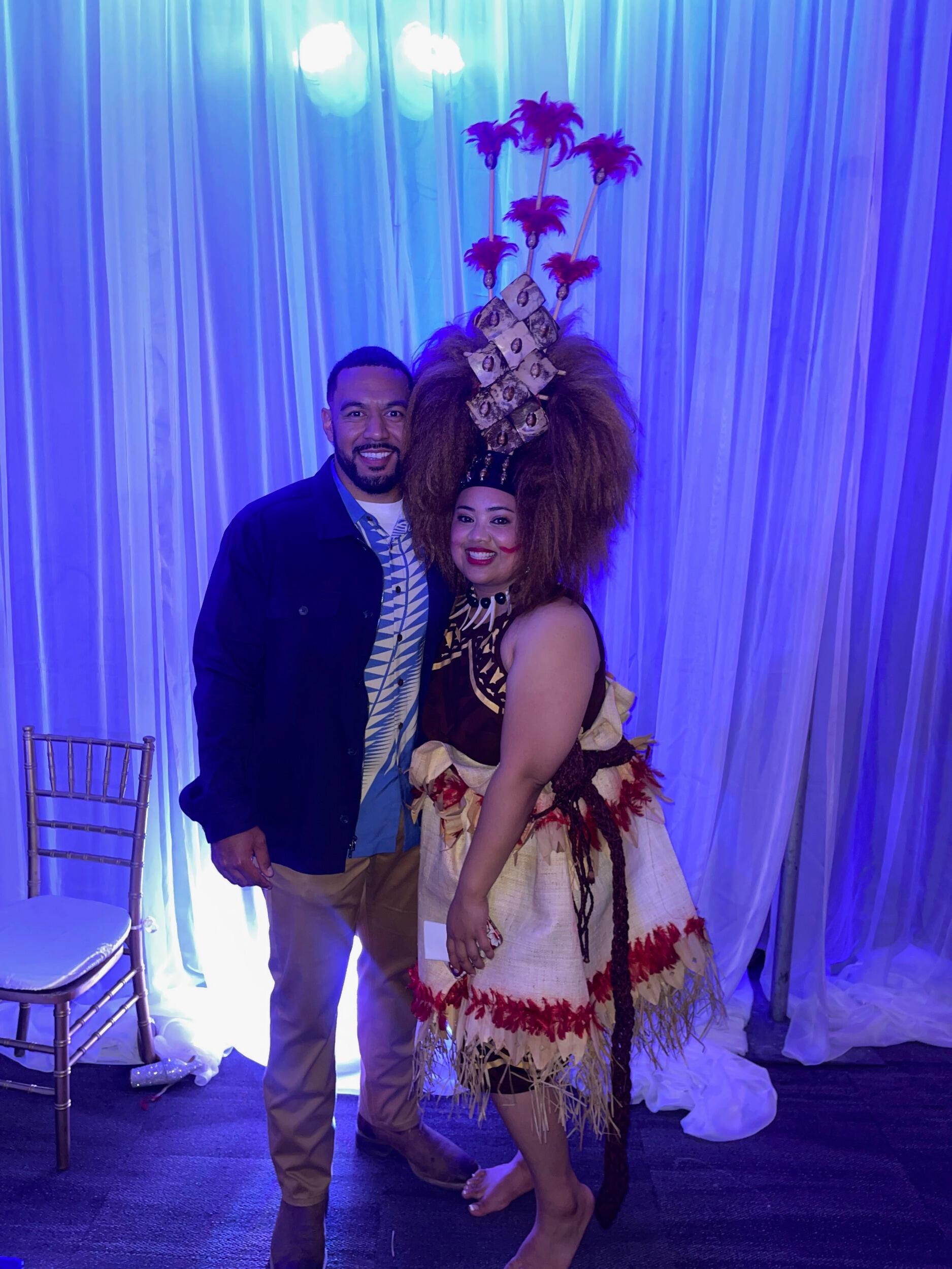 After our blind date, Martin celebrated Eneti's medical school graduation.