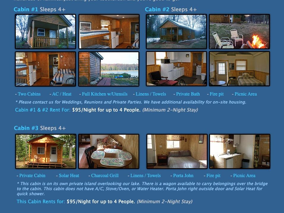 Picture of Lake Cabin Rentals