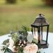 Thistle, Garden Rose and Eucalyptus Cocktail Table Centerpieces