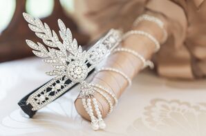 Art Deco-Inspired Pearl Bridesmaid Headband