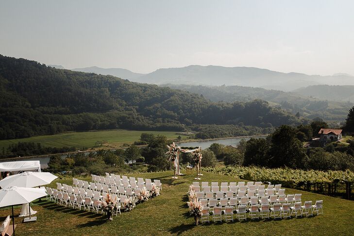 Hilltop Wedding Ceremony in San Sebastian, Spain