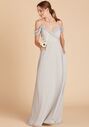 Birdy Grey Spence Convertible Dress in Dove Gray V-Neck Bridesmaid Dress - thumbnail - 2