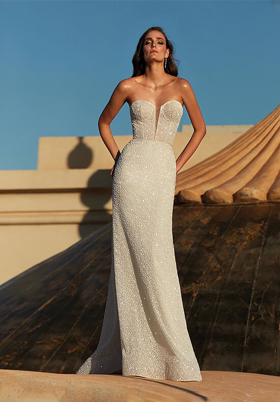 PRONOVIAS COSMINA Mermaid and Trumpet Wedding Dress - 1